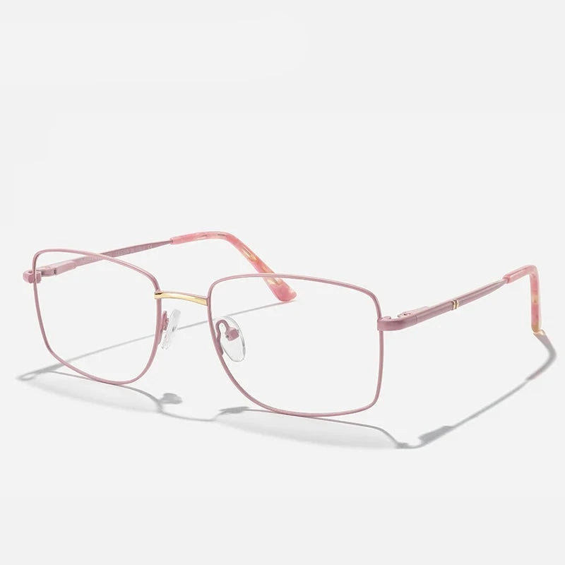 Men's Titanium Alloy Frame Full-Rim Square Shaped Trendy Glasses