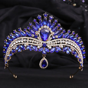 Women's Zinc Alloy Water Drop Pattern Tiaras Bridal Classic Crown