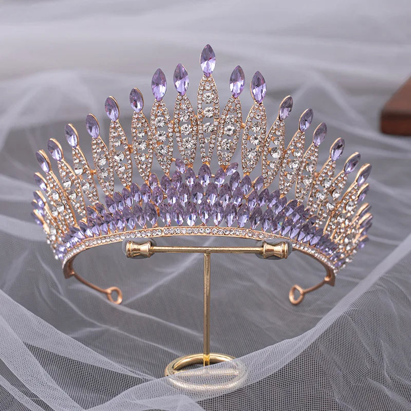 Women's Zinc Alloy Plant Pattern Tiaras Bridal Classic Crown