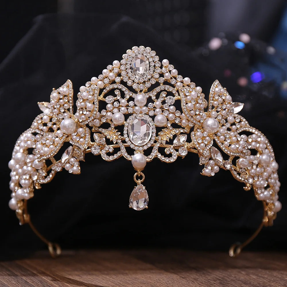 Women's Zinc Alloy Geometric Pattern Tiaras Bridal Wedding Crown