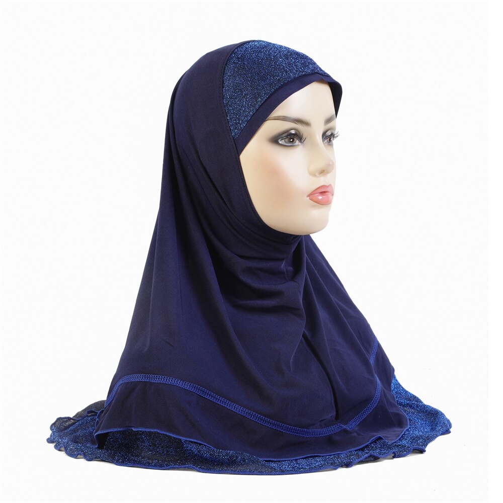 Women's Arabian Polyester Headwear Plain Pattern Casual Hijabs