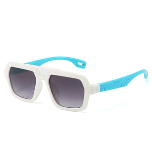 Kid's Plastic Frame Lens Polarized Square Shaped UV400 Sunglasses