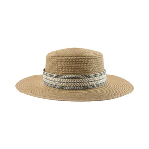 Women's Straw Solid Pattern Glamorous Sun Protection Brim Hat