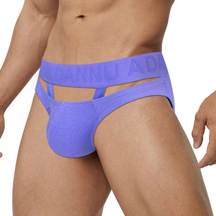 Men's Cotton Elastic Waist Closure Breathable Underpants Brief