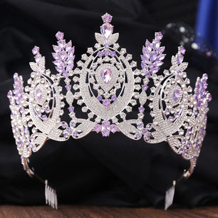 Women's Rhinestone Zinc Alloy Geometric Pattern Wedding Crown