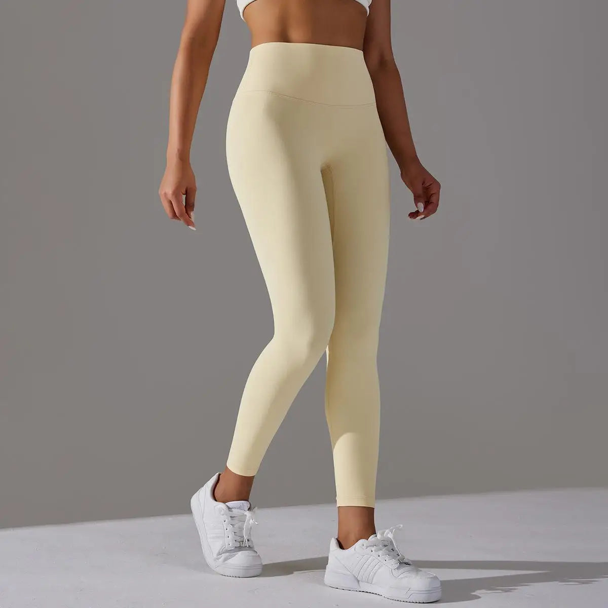 Women's Spandex High Elastic Waist Closure Sports Wear Leggings