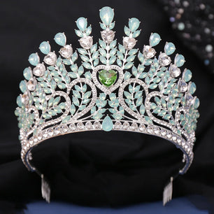 Women's Crystal Zinc Alloy Water Drop Pattern Wedding Crown