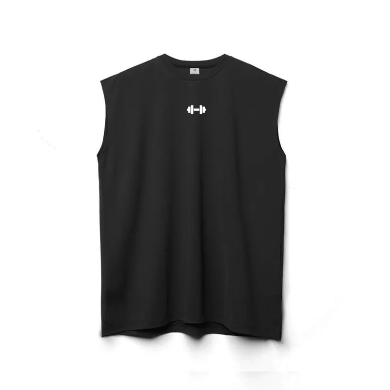 Men's O-Neck Sleeveless Quick Dry Compression Gym Wear Shirt