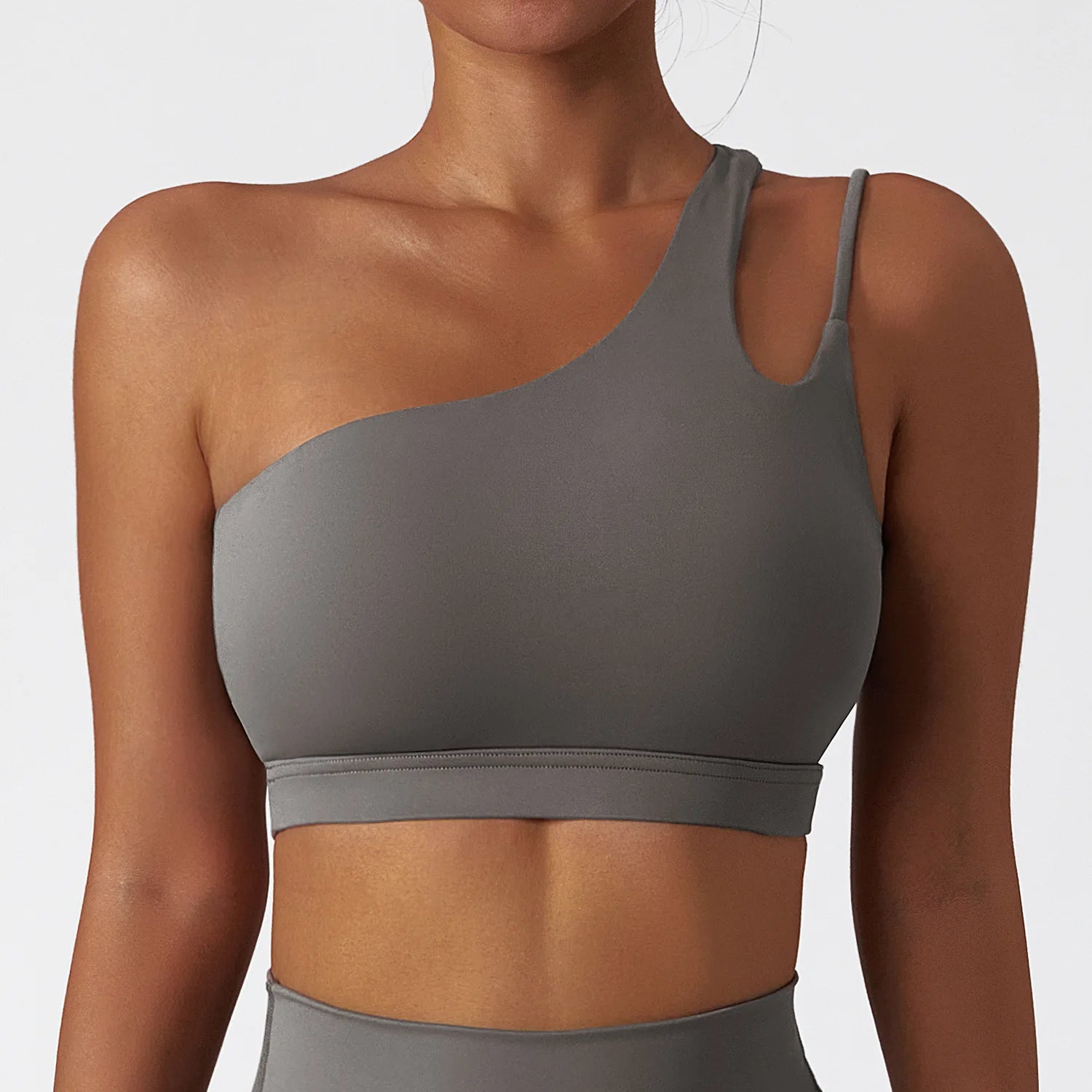 Women's Nylon Sleeveless Shockproof Yoga Workout Crop Top