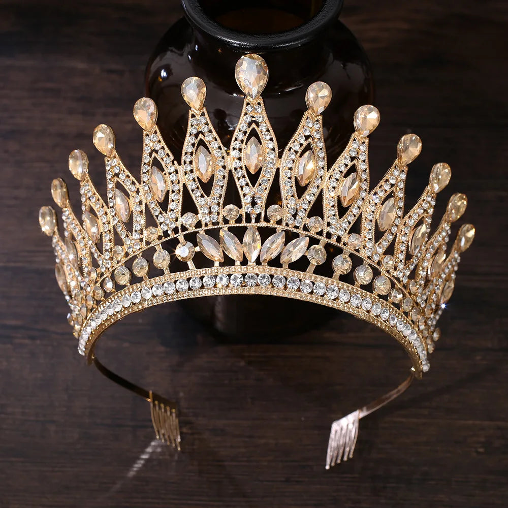 Women's Crystal Zinc Alloy Geometric Pattern Bridal Wedding Crown