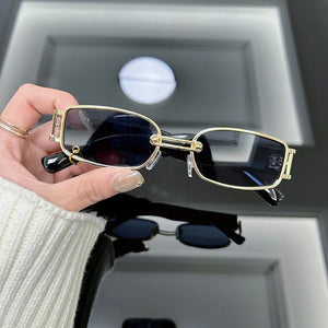 Women's Alloy Frame Polycarbonate Lens Rectangle Shape Sunglasses