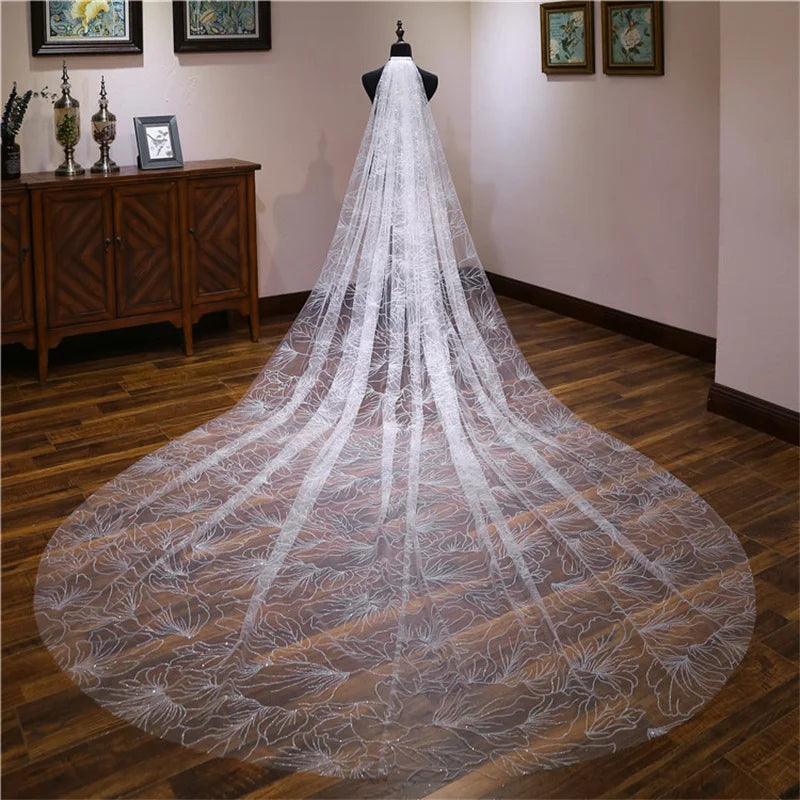 Women's Polyester Cut Edge One-Layer Trendy Bridal Wedding Veils