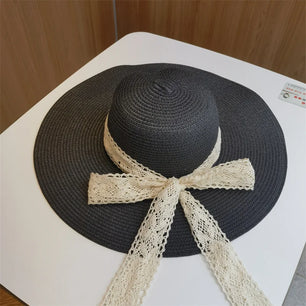 Women's Cotton Solid Pattern Glamorous Sun Protection Brim Hat