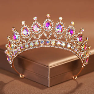 Women's Zinc Alloy Plant Pattern Tiaras Bridal Classic Crown