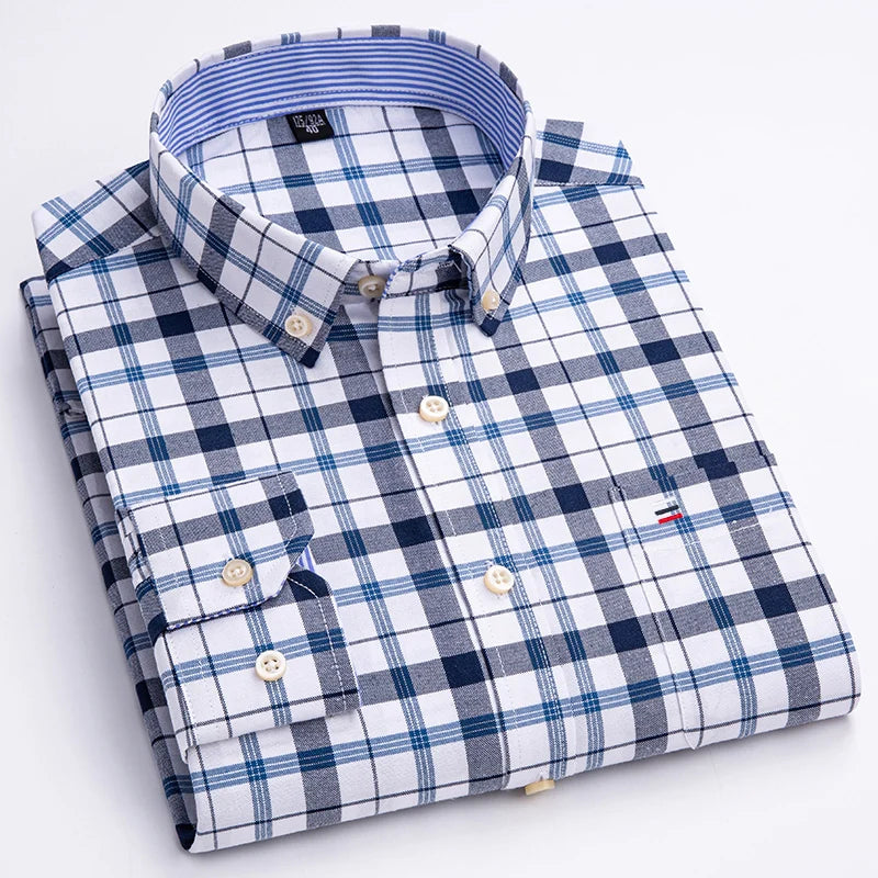 Men's Cotton Turndown Collar Full Sleeves Casual Wear Shirts