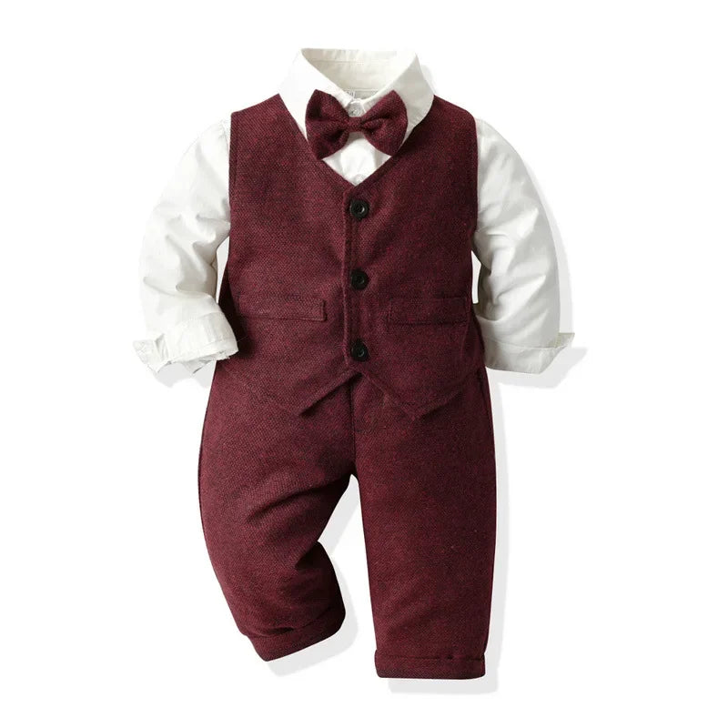 Kid's Cotton Turn-Down Collar Full Sleeve Single Breasted Clothes