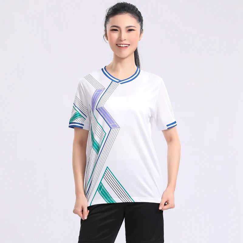 Women's Polyester V-Neck Short Sleeve Breathable Yoga Workout Top