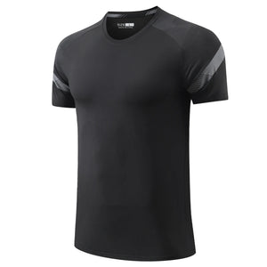 Men's Nylon Short Sleeve Pullover Closure Sportswear T-Shirt