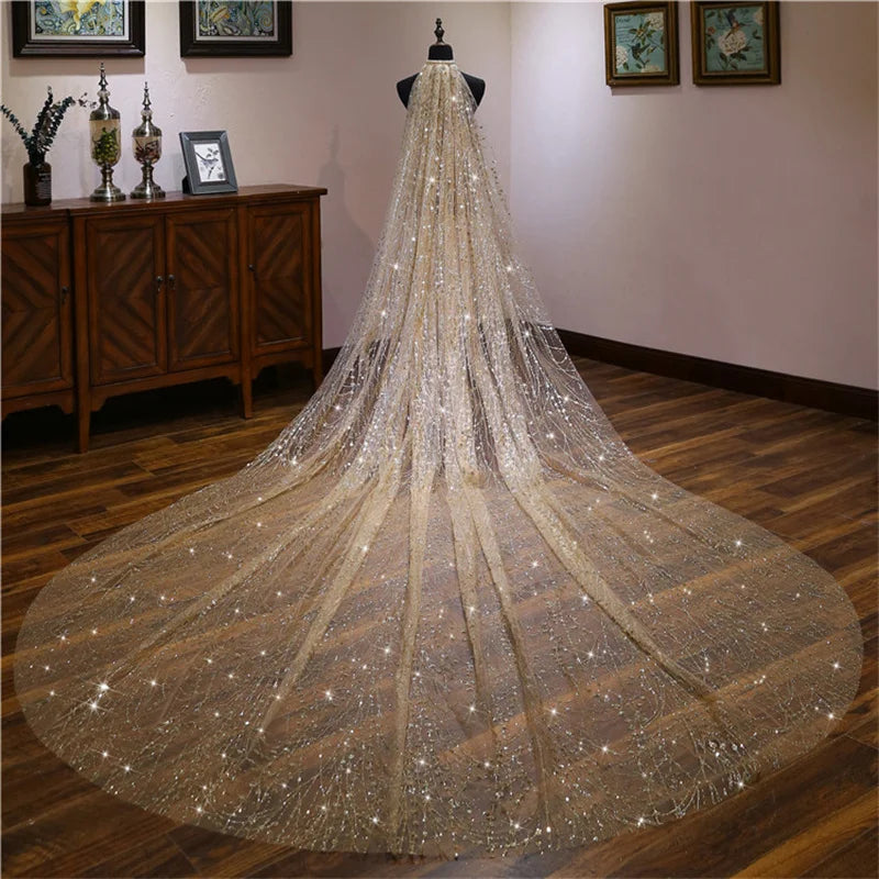 Women's Polyester Cut Edge One-Layer Trendy Bridal Wedding Veils