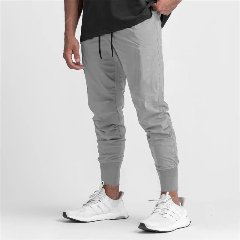 Men's Polyester Drawstring Closure Sweatpants Gymwear Trousers