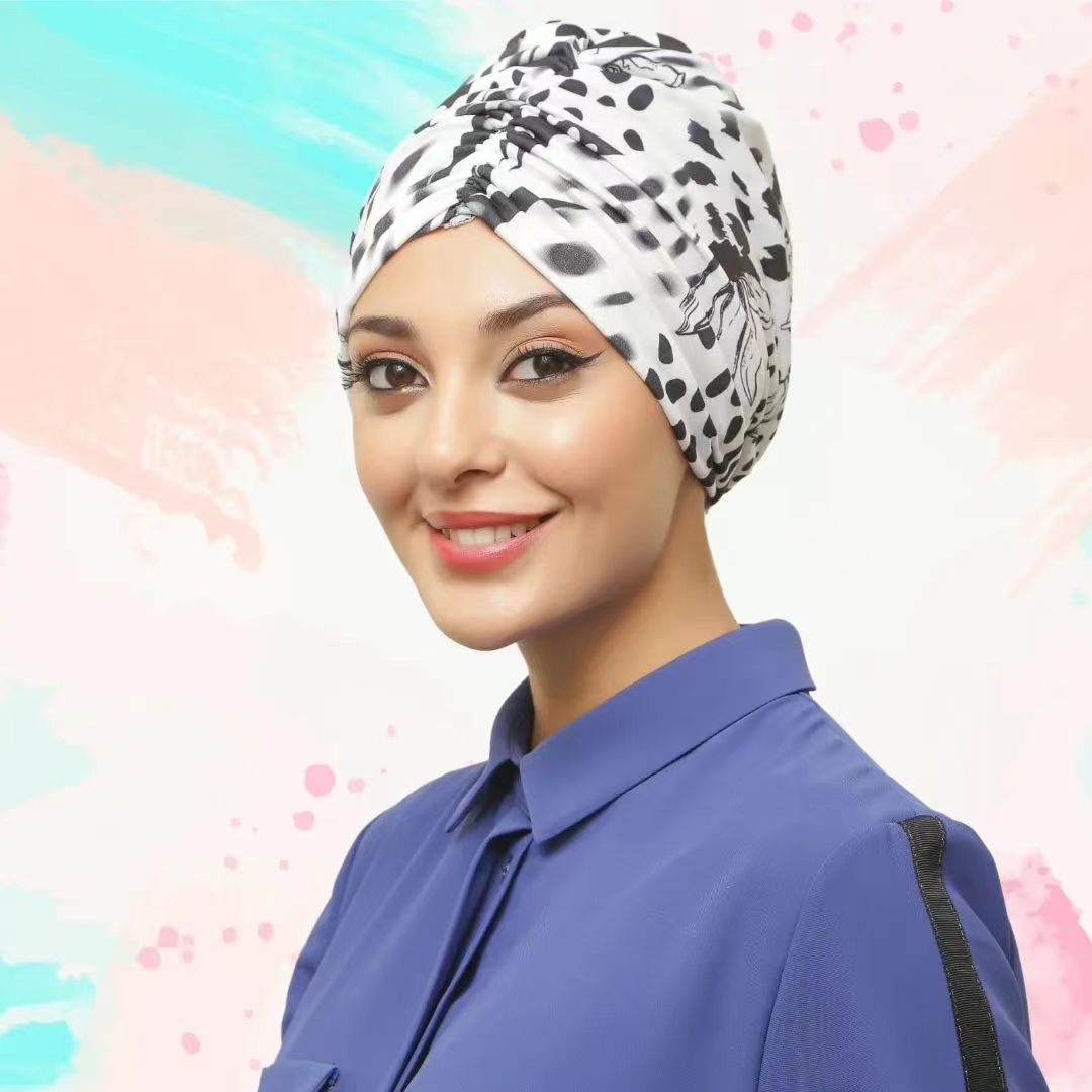 Women's Arabian Acetate Quick-Dry Printed Pattern Luxury Hijabs