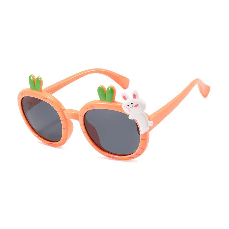 Kid's Acetate Frame Polycarbonate Lens Cartoon Shaped Sunglasses