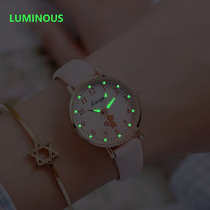 Kid's Alloy Case Buckle Clasp Luminous Waterproof Quartz Watches