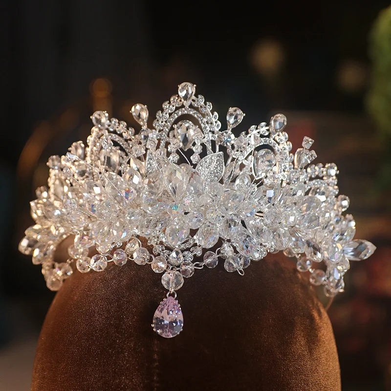 Women's Zinc Alloy Geometric Pattern Tiaras Bridal Wedding Crown