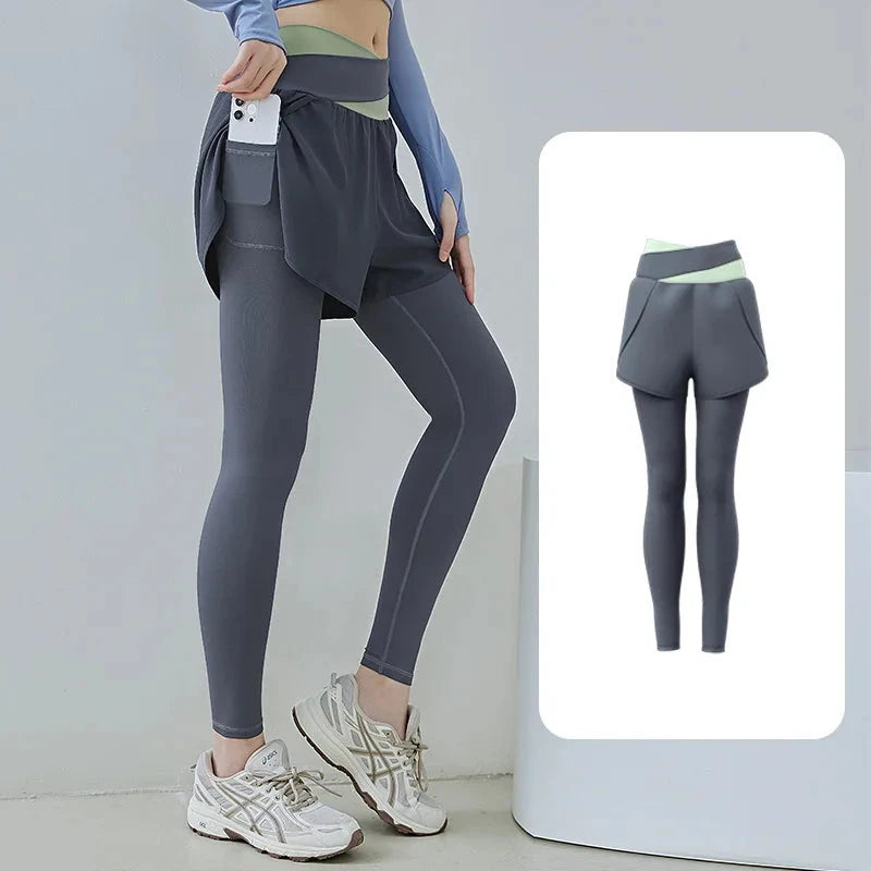 Women's Spandex High Waist Fitness Workout Sports Wear Leggings