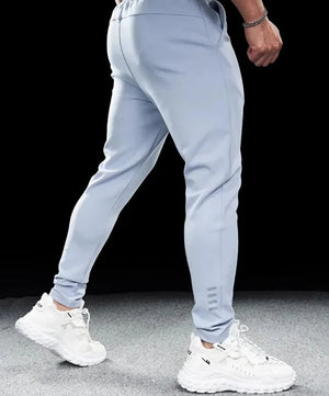 Men's Polyester Drawstring Closure Running Sportswear Trousers