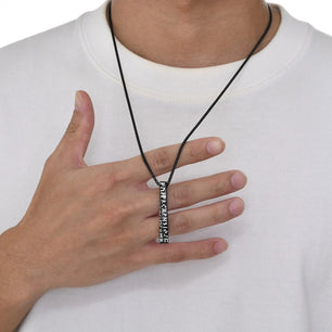 Men's Stainless Steel Link Chain Letter Pattern Elegant Necklace