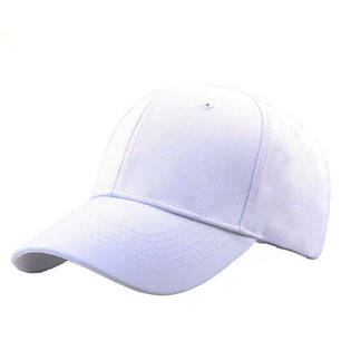 Men's Cotton Adjustable Strap Sun Protection Solid Baseball Cap