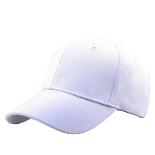 Men's Cotton Adjustable Strap Solid Pattern Casual Baseball Caps