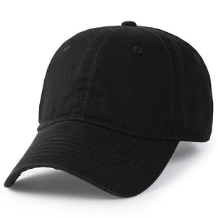 Men's Cotton Adjustable Strap Solid Pattern Casual Baseball Cap