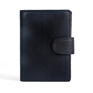 Men's Genuine Leather Card Holder Solid Pattern Trendy Wallets