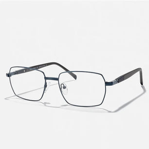 Men's Titanium Alloy Frame Full-Rim Square Shaped Trendy Glasses