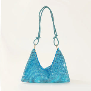 Women's PU Hasp Closure Sequined Pattern Evening Shoulder Bag