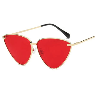 Women's Cat Eye Alloy Frame Acrylic Lens Luxury UV400 Sunglasses