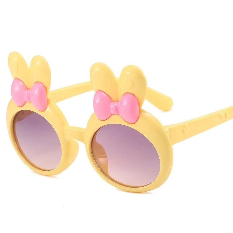 Kid's Polycarbonate Frame Lens Oval Shaped Party Sunglasses