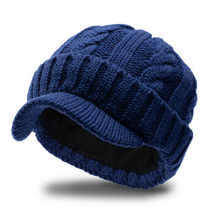 Men's Acrylic Beanies Knitted Pattern Casual Warm Winter Cap