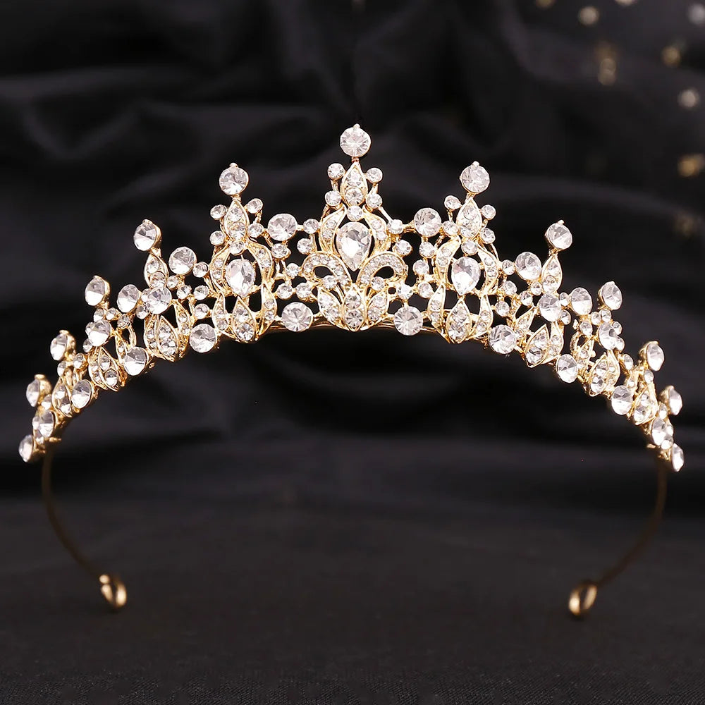 Women's Zinc Alloy Plant Pattern Tiaras Bridal Classic Crown