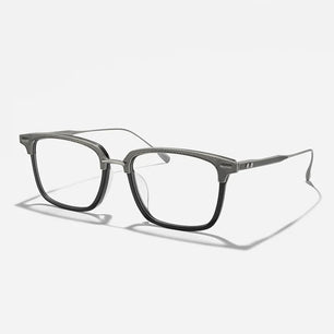 Men's Titanium Alloy Frame Full-Rim Square Shaped Trendy Glasses