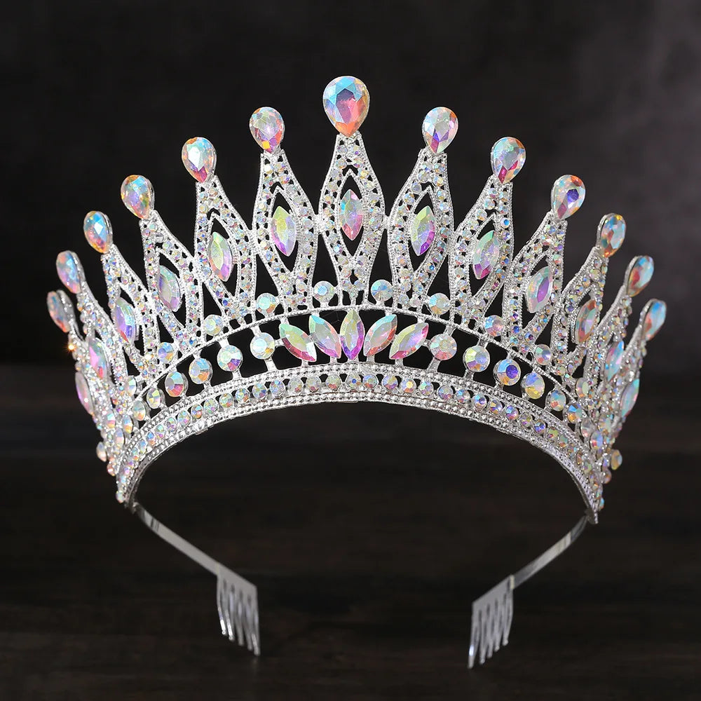 Women's Crystal Zinc Alloy Geometric Pattern Bridal Wedding Crown