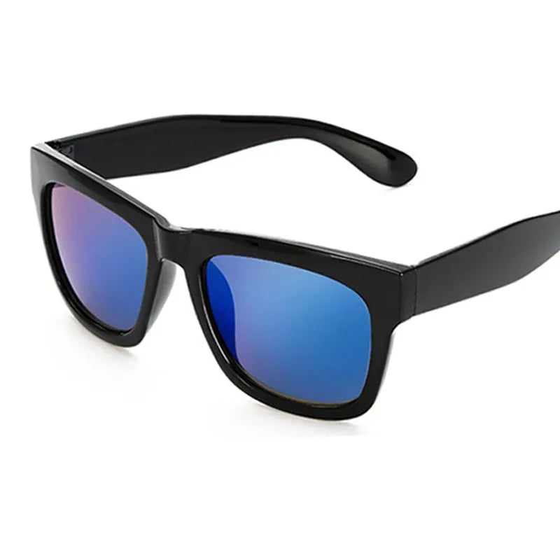 Men's Plastic Frame Polycarbonate Lens Square Shaped Sunglasses