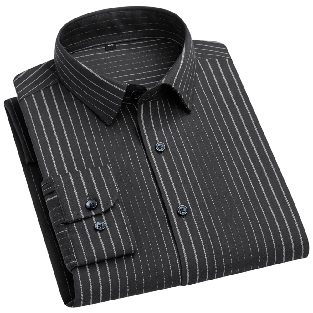 Men's Polyester Turndown Collar Full Sleeves Casual Wear Shirts