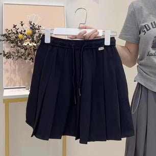 Women's Polyester High Waist Pleated Pattern Casual Wear Skirts