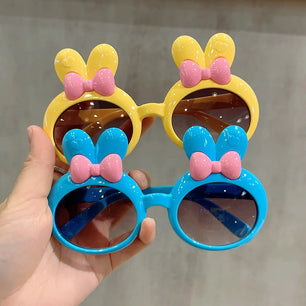 Kid's Polycarbonate Frame UV400 Protection Rabbit Ear Sunglasses