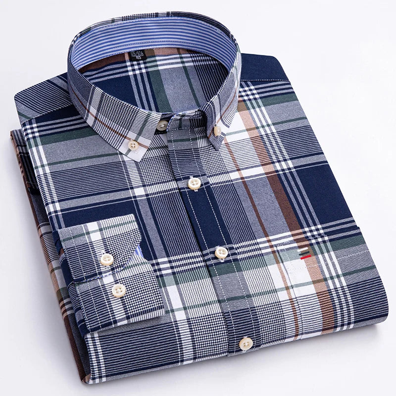 Men's Cotton Turndown Collar Full Sleeves Casual Wear Shirts