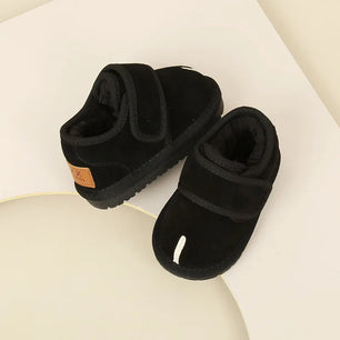 Kid's Suede Round Toe Non-Slip Solid Pattern Casual Wear Shoes