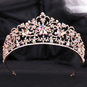 Women's Zinc Alloy Plant Pattern Tiaras Bridal Classic Crown